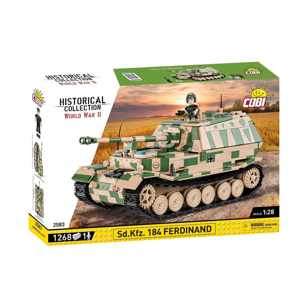1268pc World War 2 Sd.Kfz. 184 Ferdinand Kit Diecast Toy