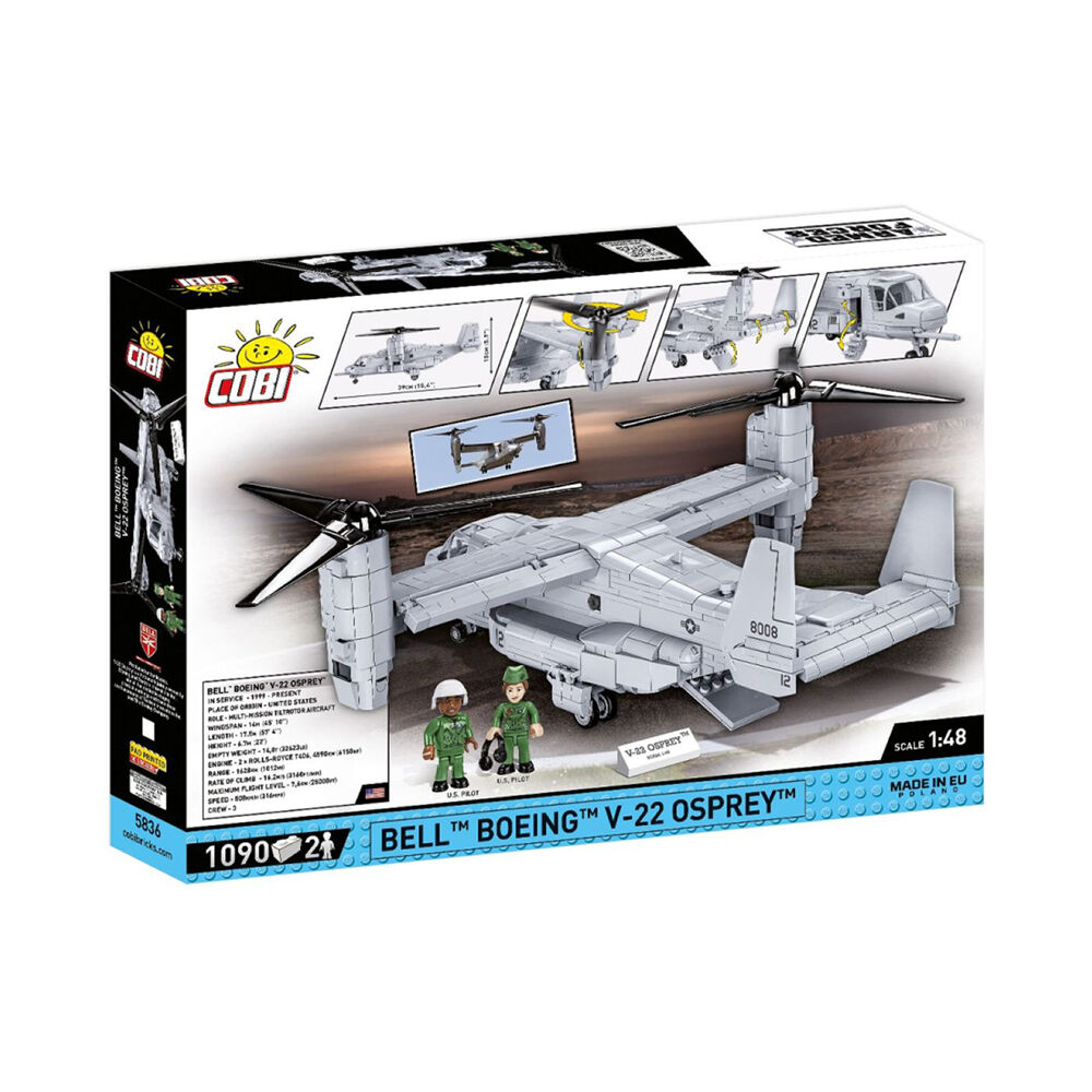 1086pc Armed Forces Bell Boeing V 22 Osprey Kit Toy