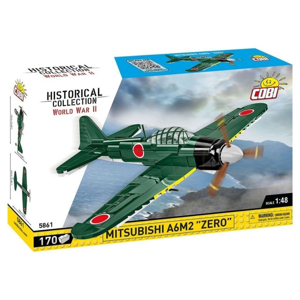 170pc World War 2 Mitsubishi A6M2 Zero Kids/Adult Building Toy