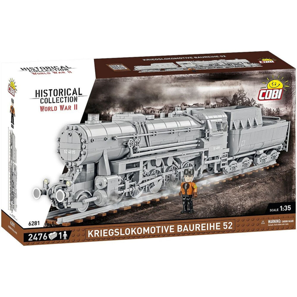 2476pc Trains - Kriegslokomotive Baureihe 52 Locomotive 1:35 Scale Kit
