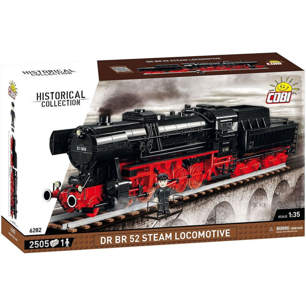2505pc Trains - DR BR 52 Steam Locomotive 1:35 Scale Kit 10y+