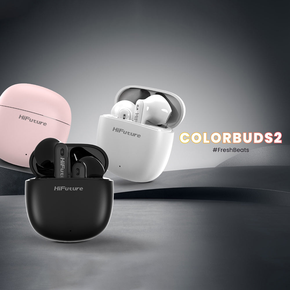 HiFuture Colourbuds2 True Wireless Bluetooth Earbuds - Pink