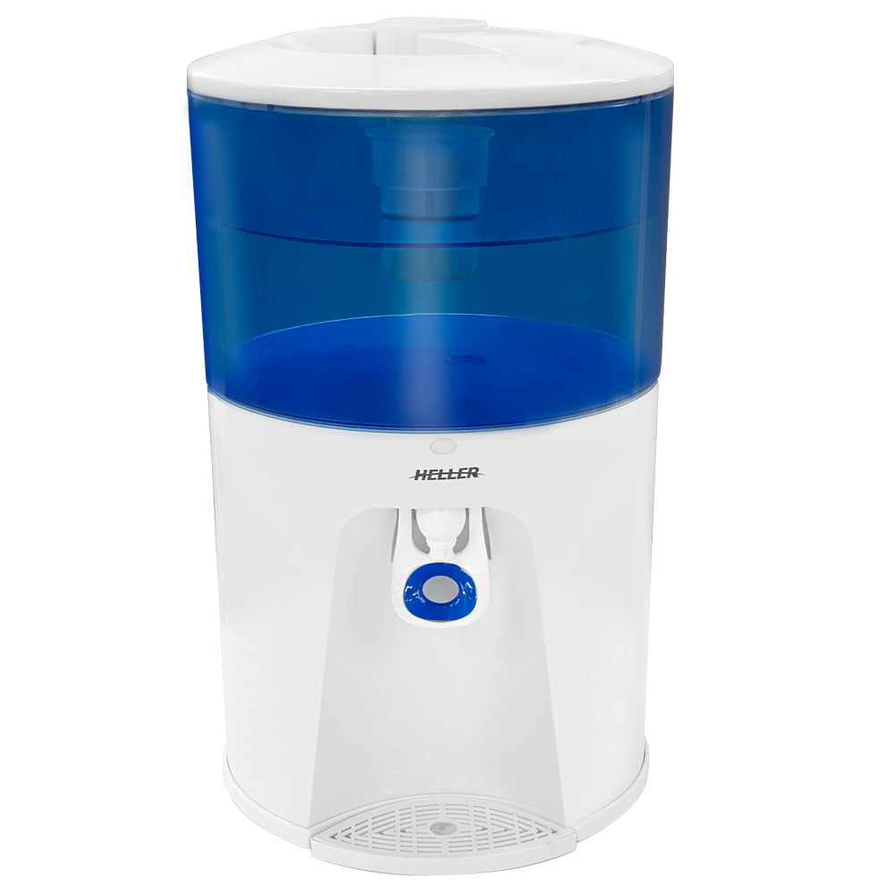 Heller 8.5L Bench Top Water Filter Cooler + 6 Filter Replacements