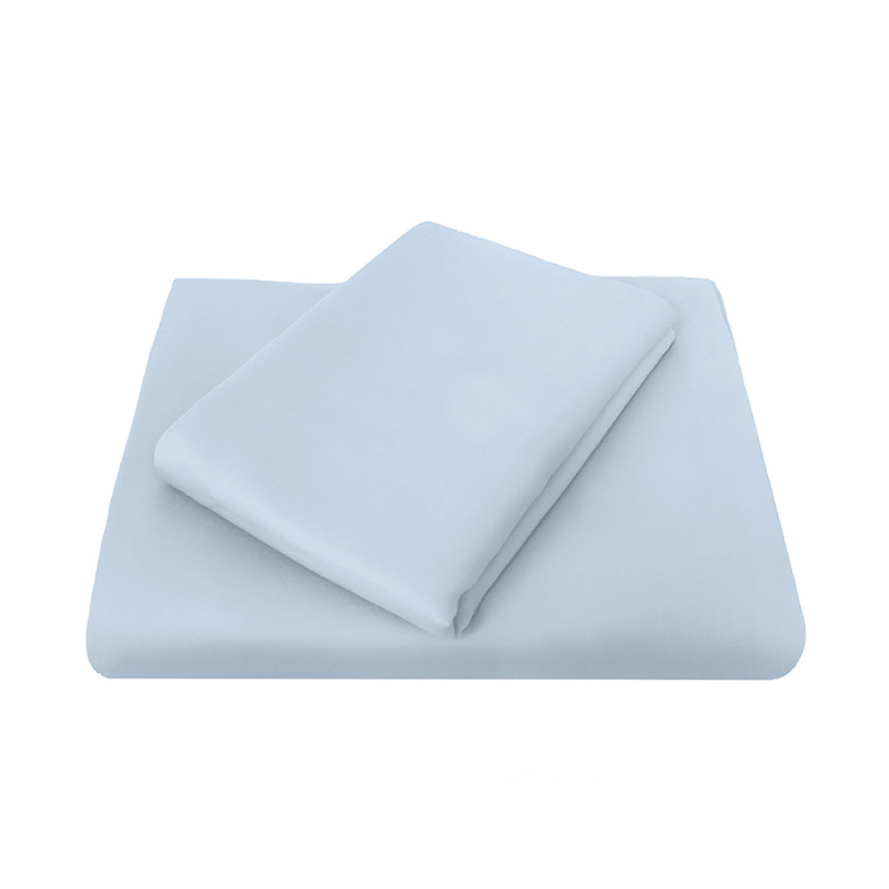 Bambury Size King Bed Chateau Flat Sheet Blue Home Bedding