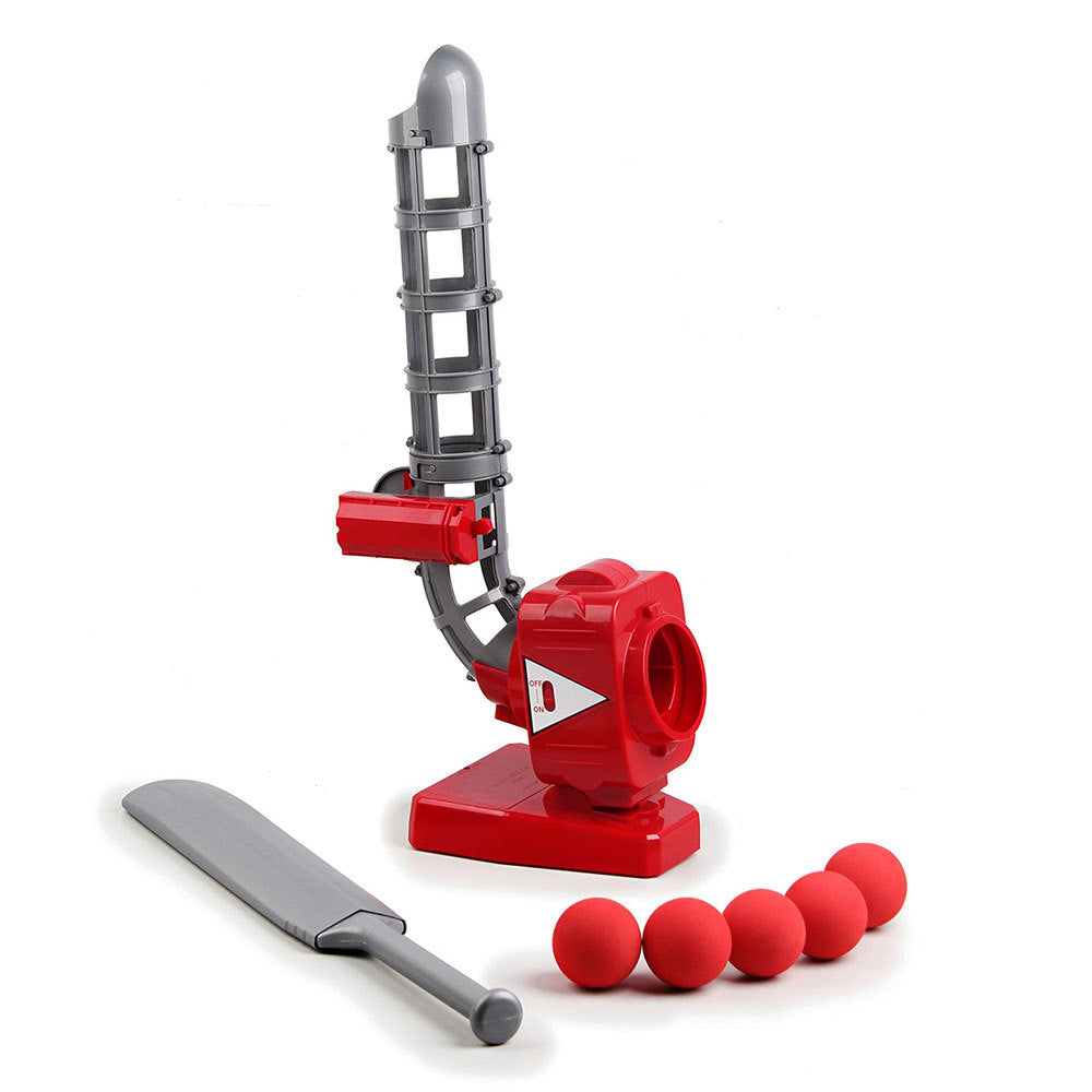 Auto Cricket Soft Ball Bowler w/Bat - Toy