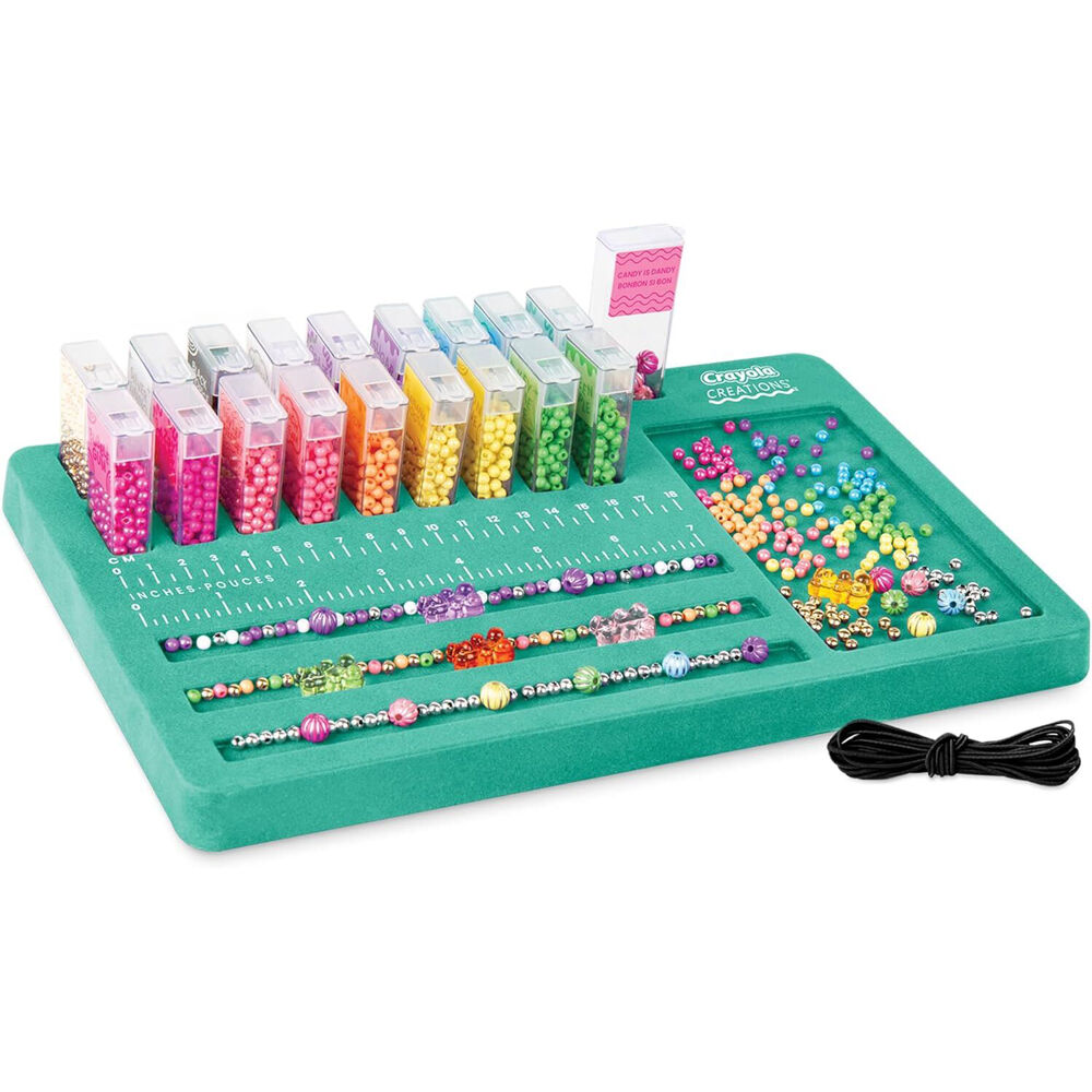 2PK Crayola Creations Flip Top Bead Shop DIY Jewelry Kit Kids 8y+