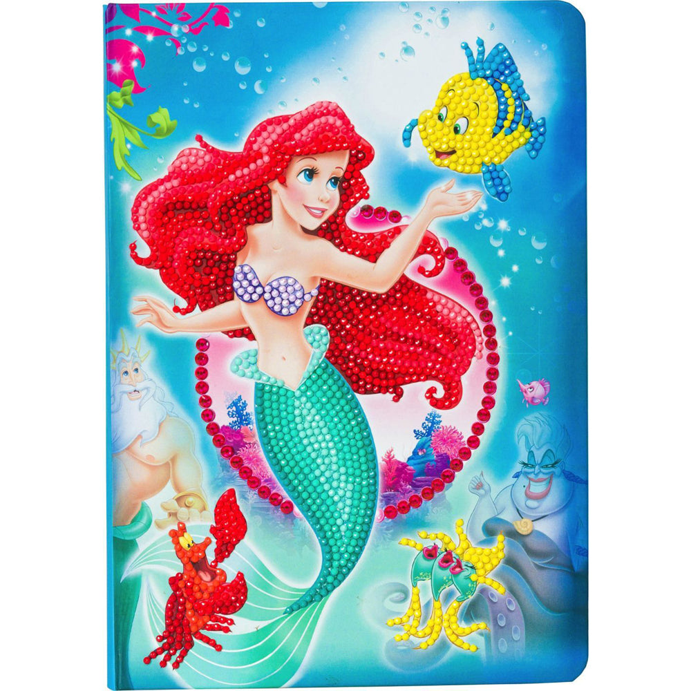 Craft Buddy Crystal Art Notebook 50-Pages The Little Mermaid 18x26cm 8y+