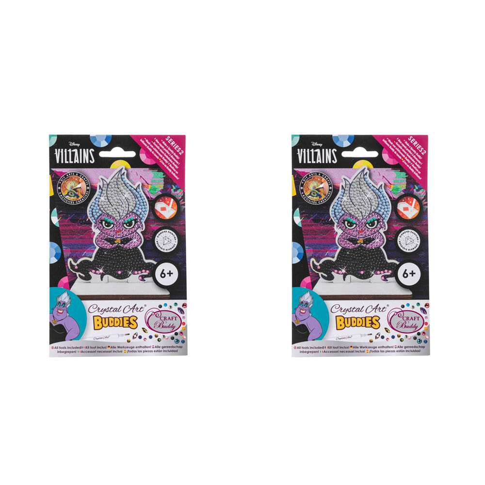 2PK Craft Buddy Buddies Ursula Kids/Children DIY Craft Kit 6y+