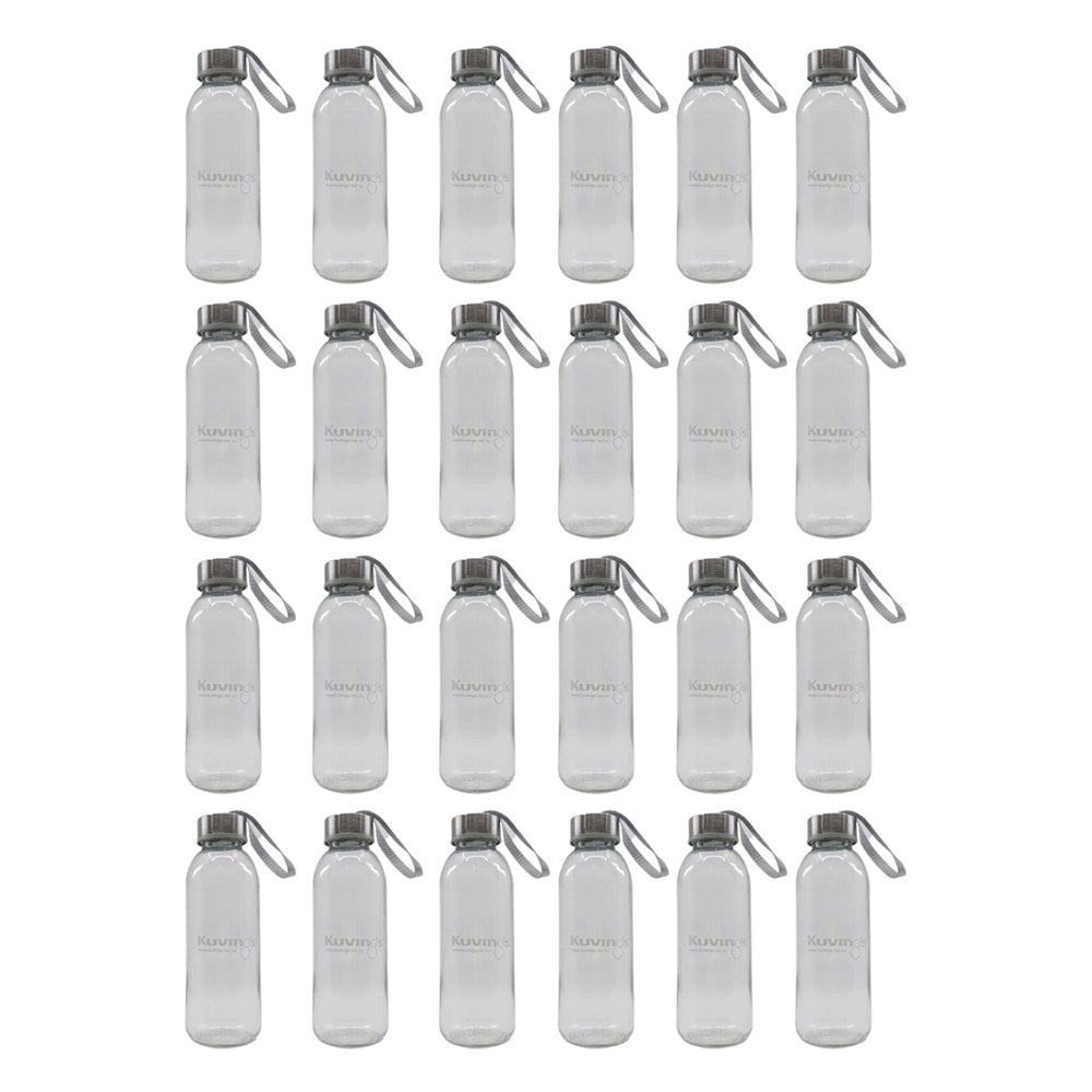 24pc Kuvings Cafe Series Glass Bottle 420ml - Clear