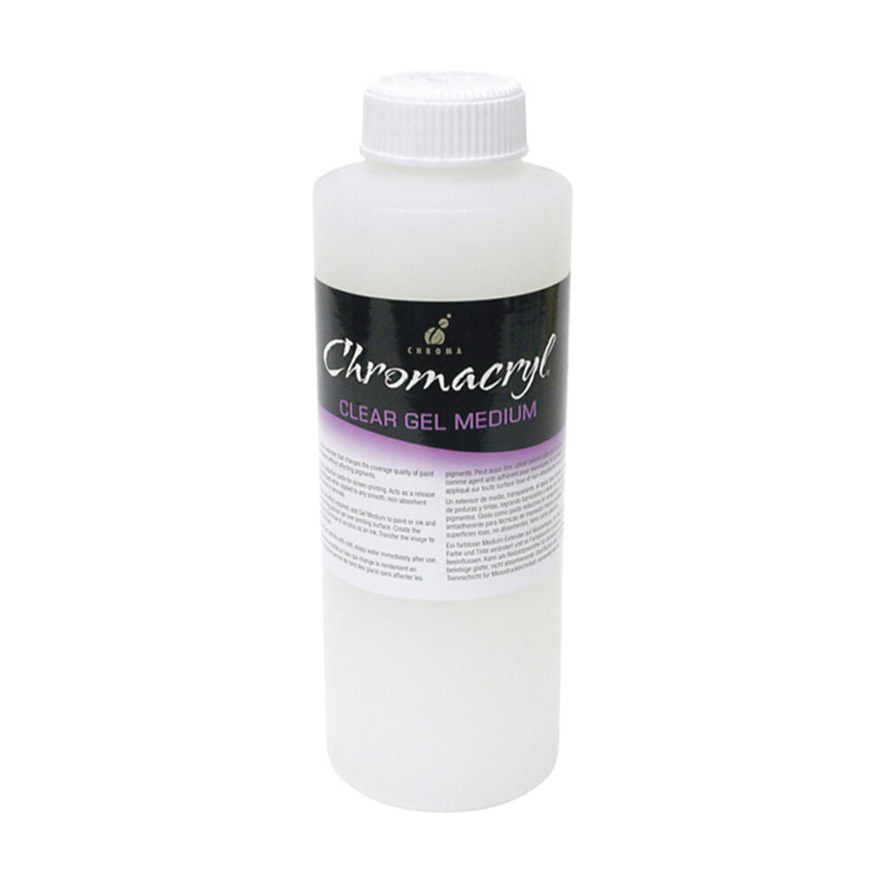 2PK Chromacryl Clear Transparent Glazing Gel Art Medium Extender 500ml