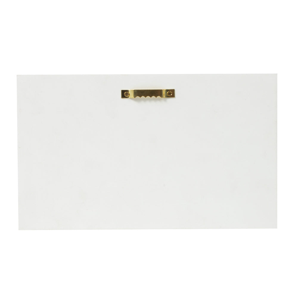 2PK Splosh Coast 20cm Wood Key Hanger Home Organiser - White
