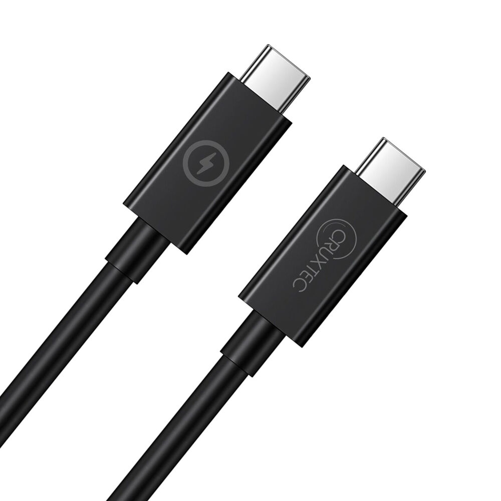 Cruxtec 3m USB-C to Cable Cord for Syncing & Charging 240W 5mm Black