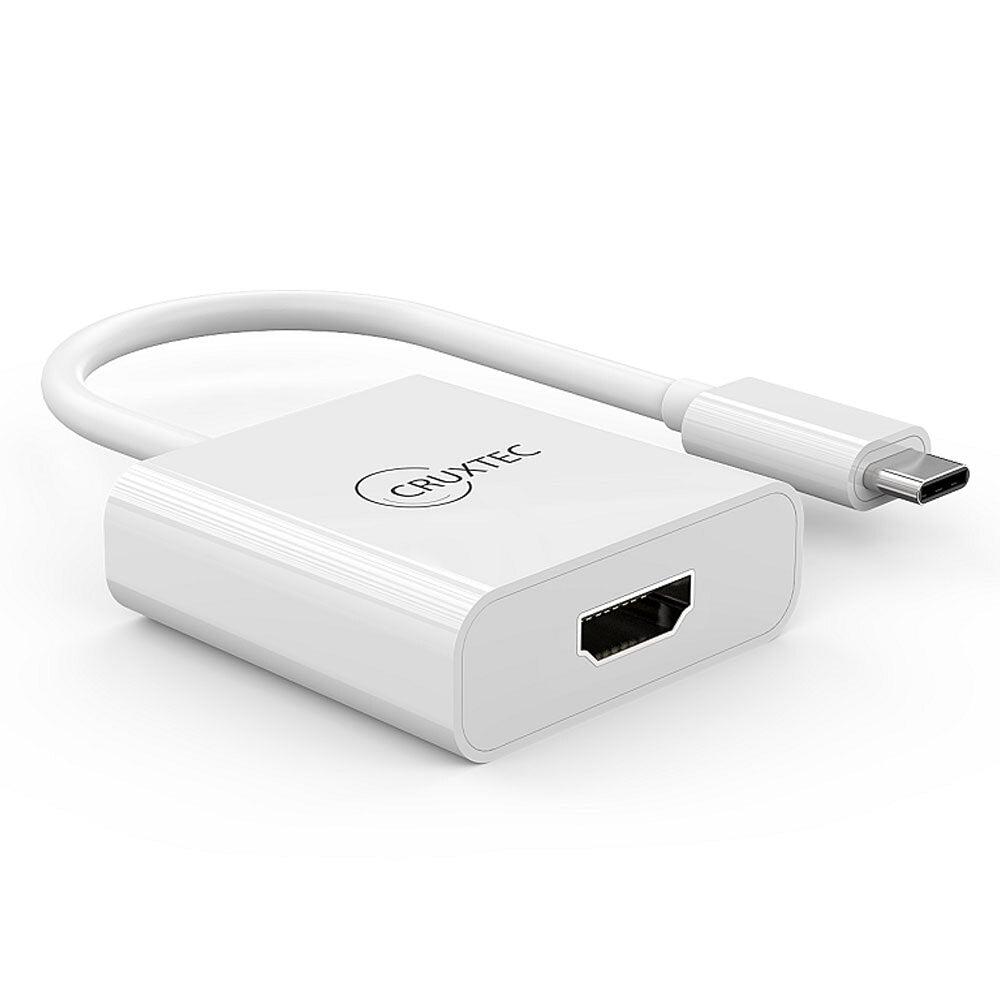 Cruxtec Type-C to HDMI 4K Adapter - White