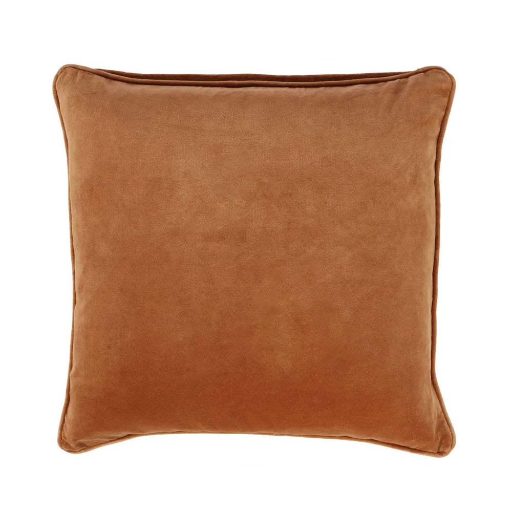 2PK Belle Chelsea Velvet Cotton Cushion Cover 50x50cm Square - Brown