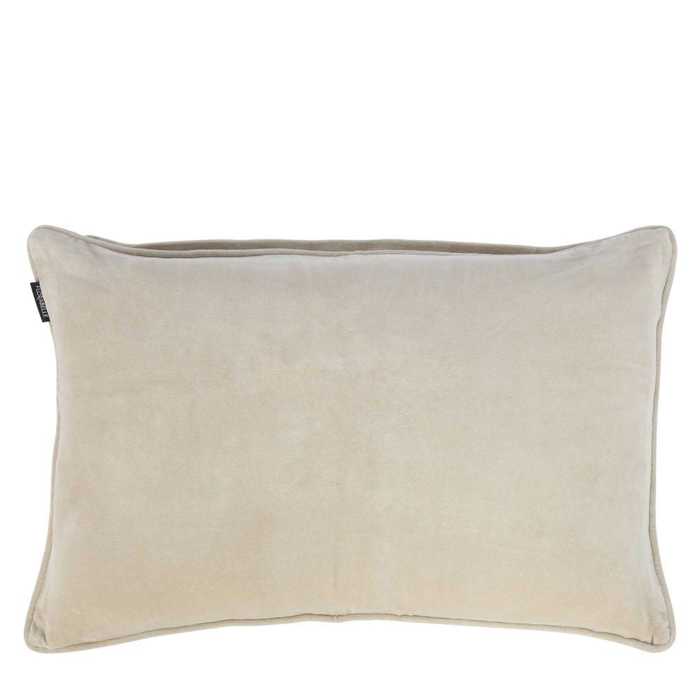 2PK Belle Chelsea Velvet Cotton Cushion Cover 40x60cm Rectangle - Natural