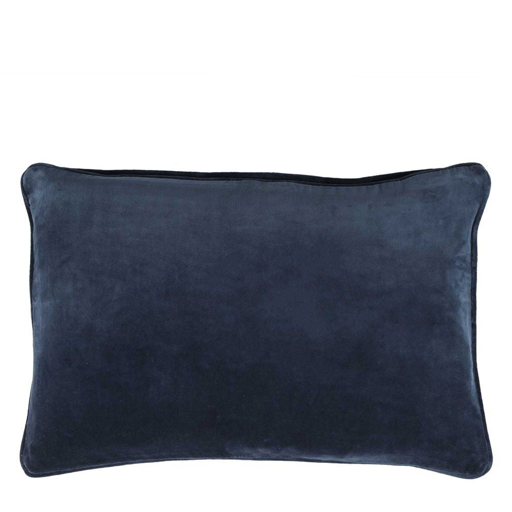 2PK Belle Chelsea Velvet Cotton Cushion Cover 40x60cm Rectangle - Navy