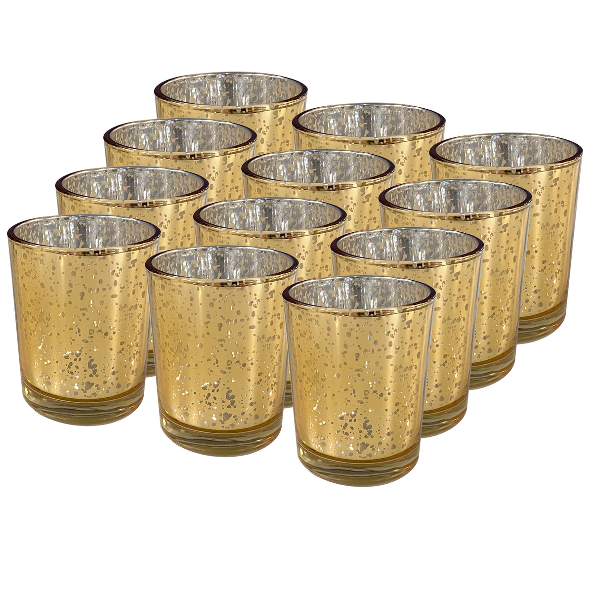 12pc Candle Votives - Gold