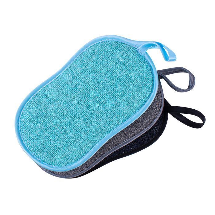 3PK Clevinger Eco Wash Double Sided Non-Scratch Cleaning Pad 18x10cm Assorted