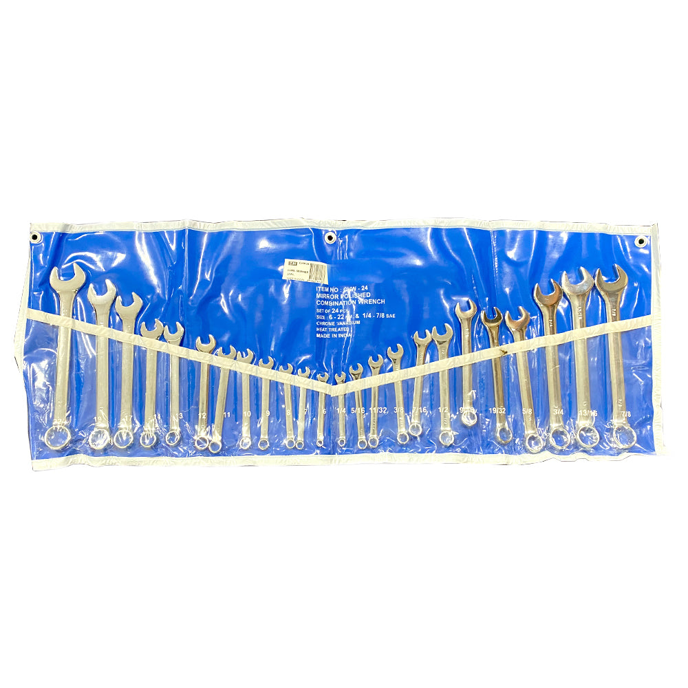 24pc Heavy Duty Wrench Tools Set