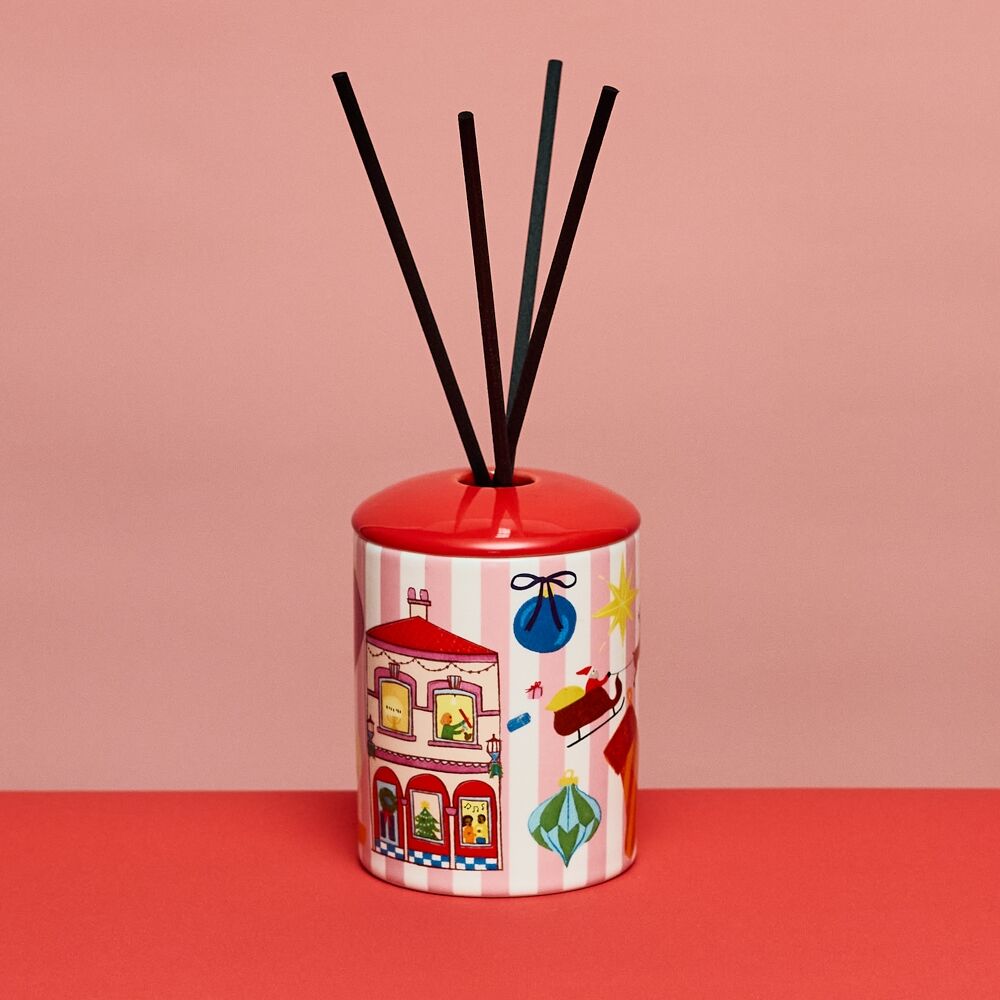 Porto Night Before Ceramic Liquid Reed Diffuser 100ml Multi-Coloured