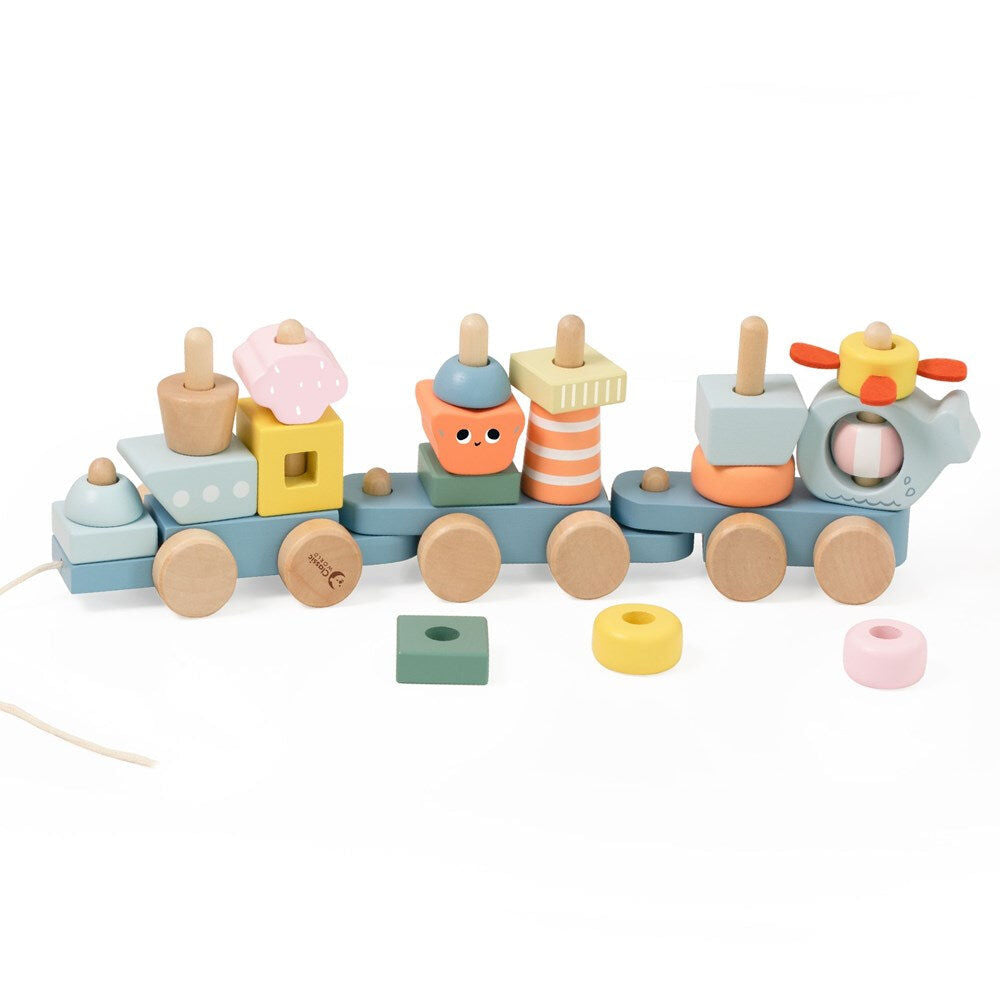 Classic World Pull Along Children's Wooden Ocean Playset 12M+
