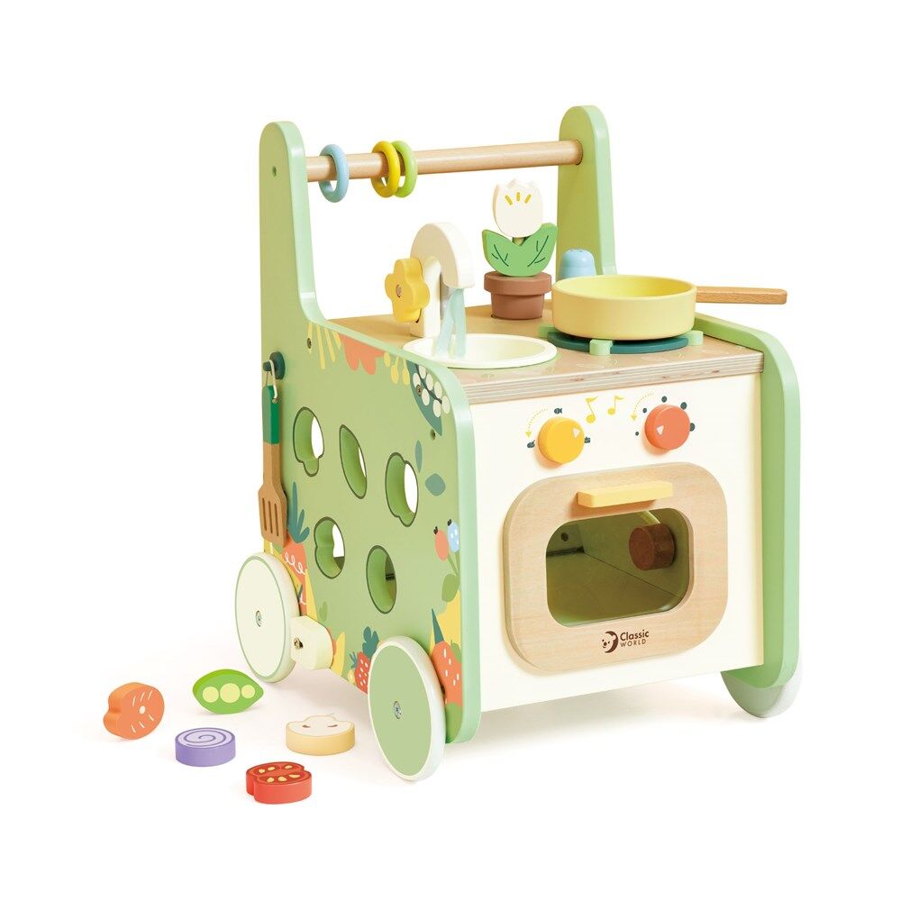 Classic World 2-in-1 Kitchen Baby Walker with Activities 12M+