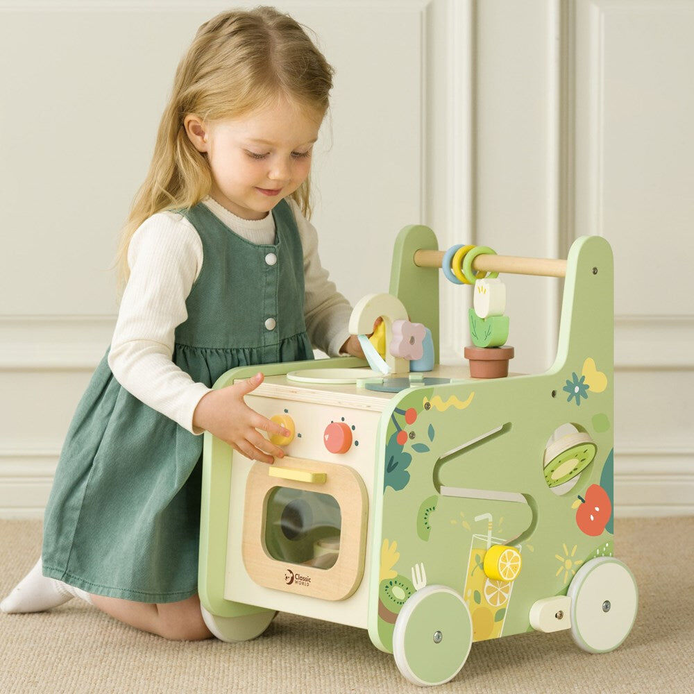 Classic World 2-in-1 Kitchen Baby Walker with Activities 12M+