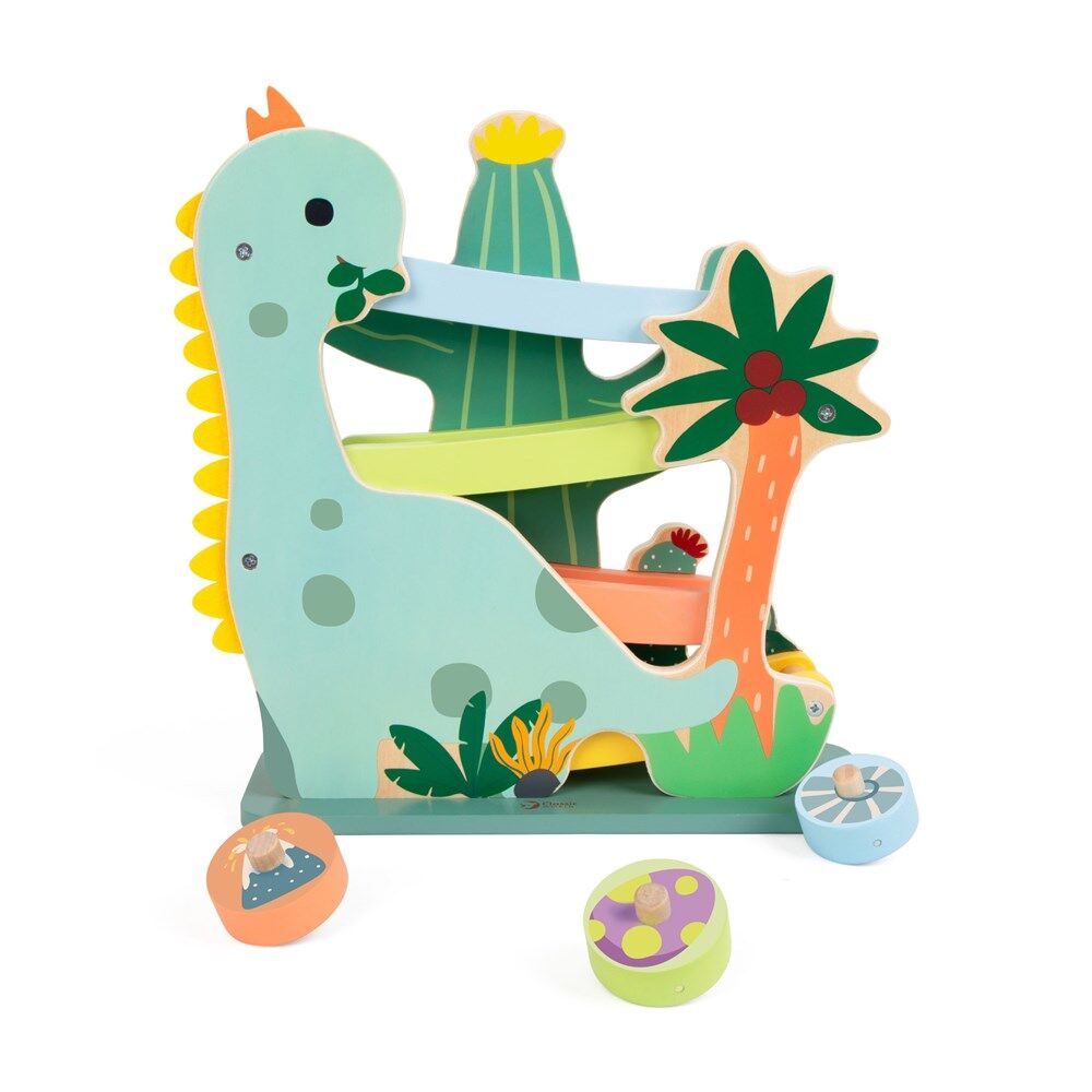Classic World Wooden Interactive Dinosaur Slide Playset 18M+
