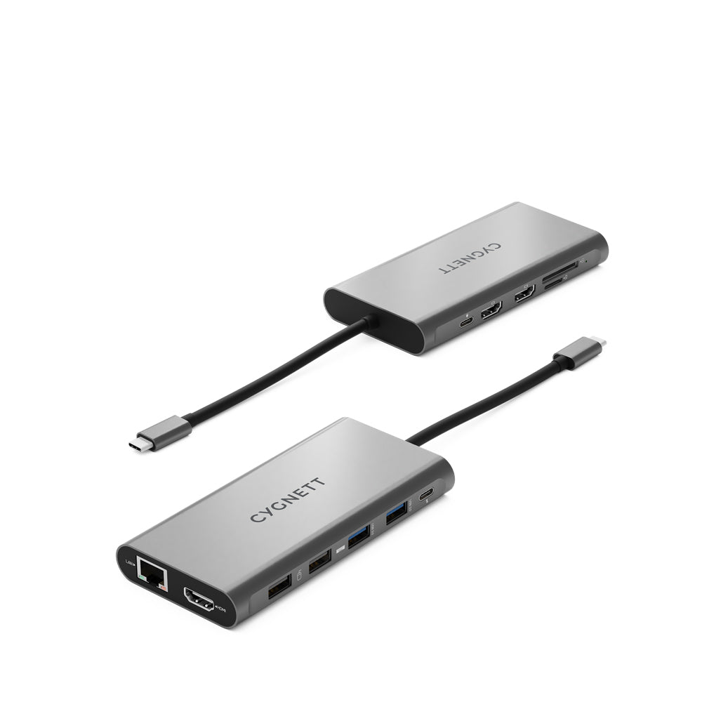Cygnett 12-in-1 Unite ConnectPlus 100W USB-C Port Hub Triple 4K HDMI Adapter