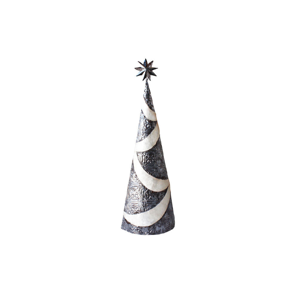 2PK Darlin Capiz Shell Cone Christmas Tree Table Decor Topper 47.5x22.5cm