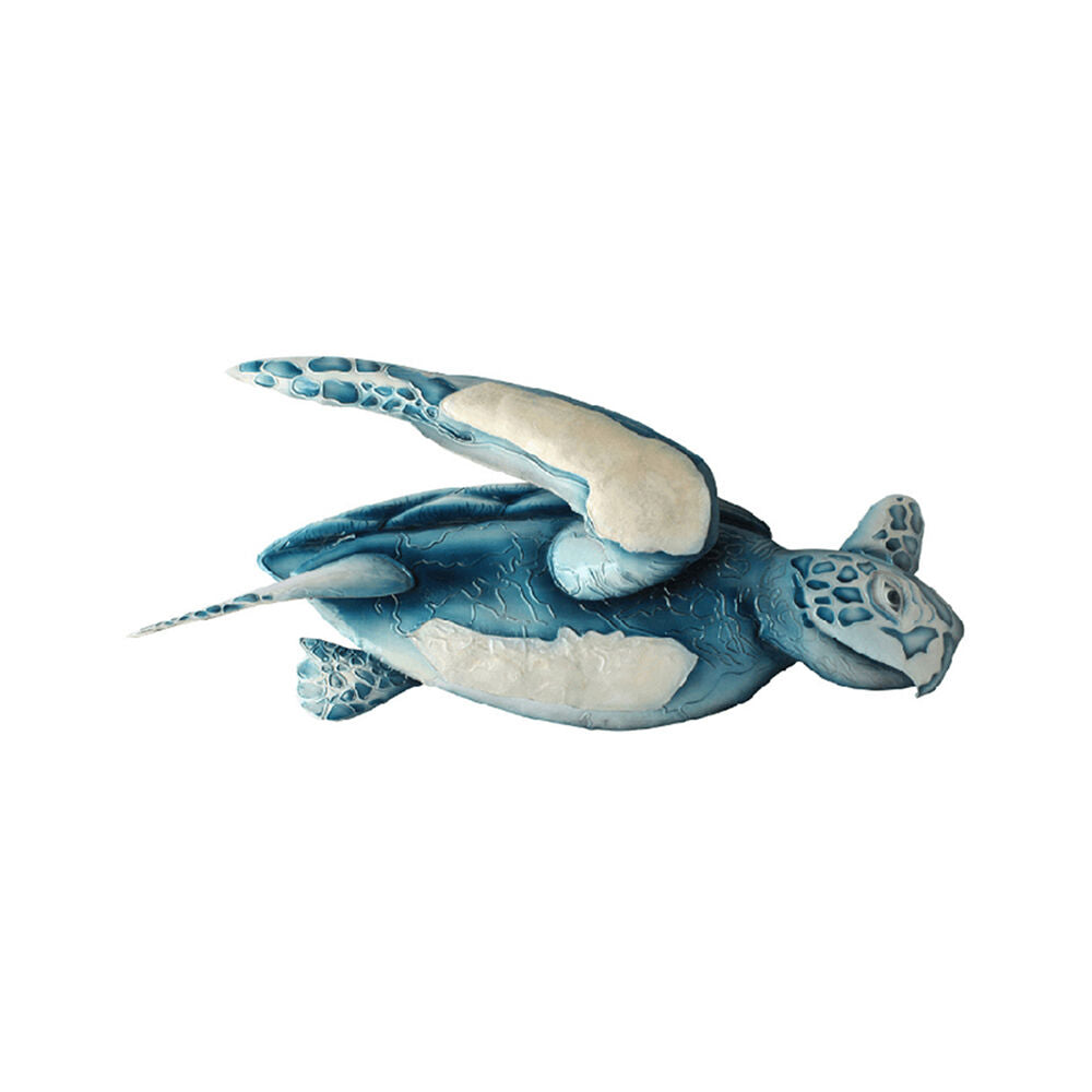 Darlin Capiz Shell Turtle Wall Art Home Decor Version 1 23.75x51.25cm Blue