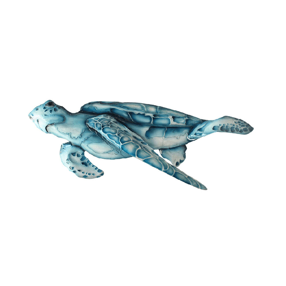 Darlin Capiz Shell Turtle Wall Art Home Decor Version 2 17.5x50cm Blue