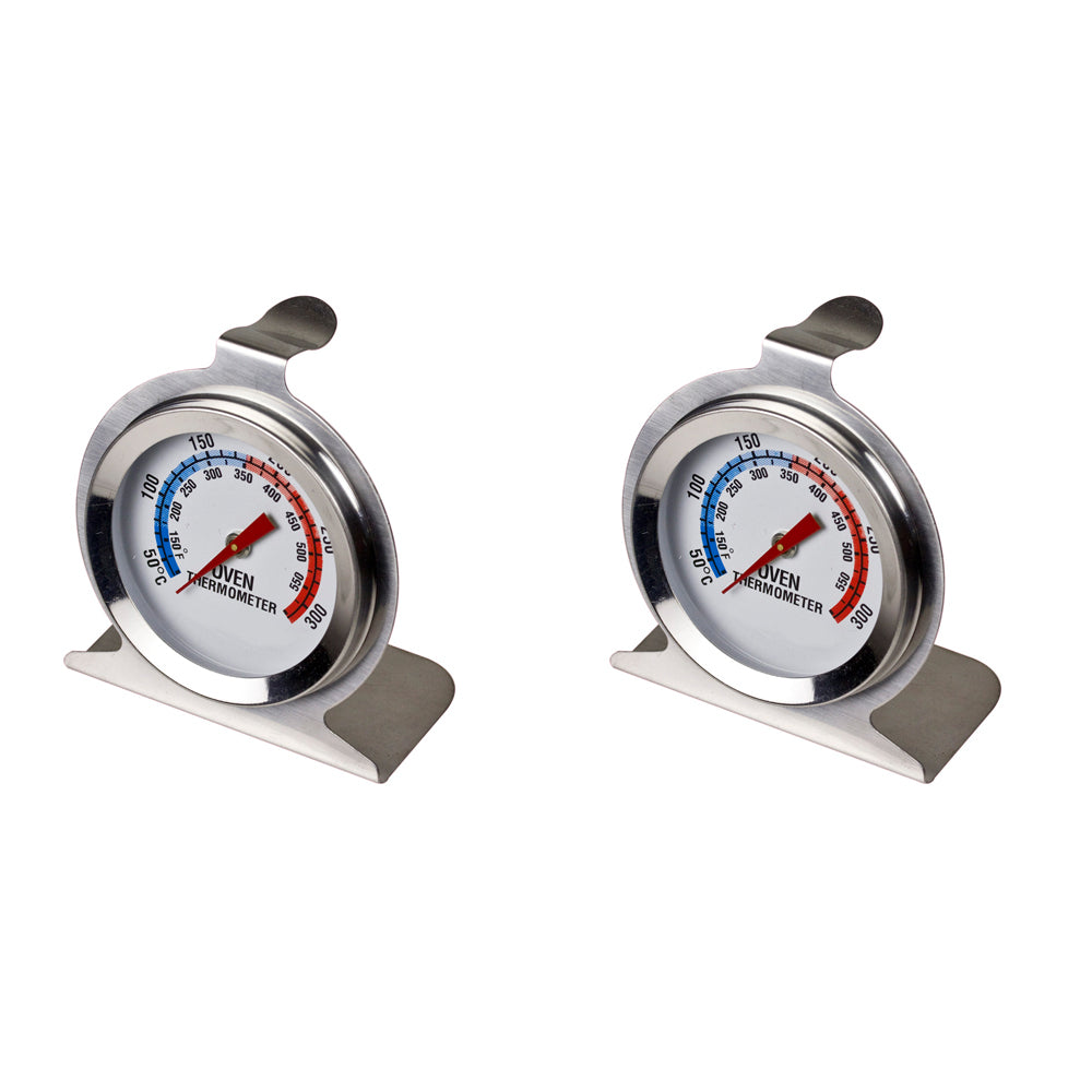 2PK Davis & Waddell Oven Thermometer Stainless Steel 7cm - Silver