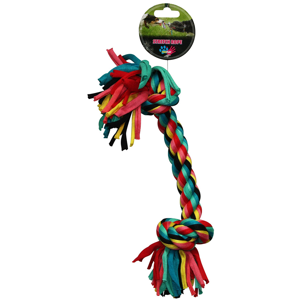 Paw Play 36cm Stretch Rope Bone