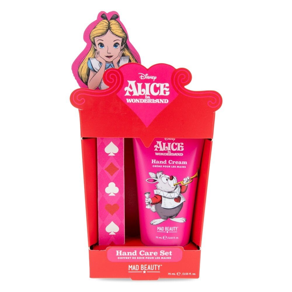 4PK Disney Alice in Wonderland Hand & Nail Care Duo 75ml Red Raspberry/Honeydew