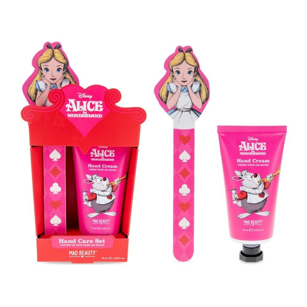 4PK Disney Alice in Wonderland Hand & Nail Care Duo 75ml Red Raspberry/Honeydew