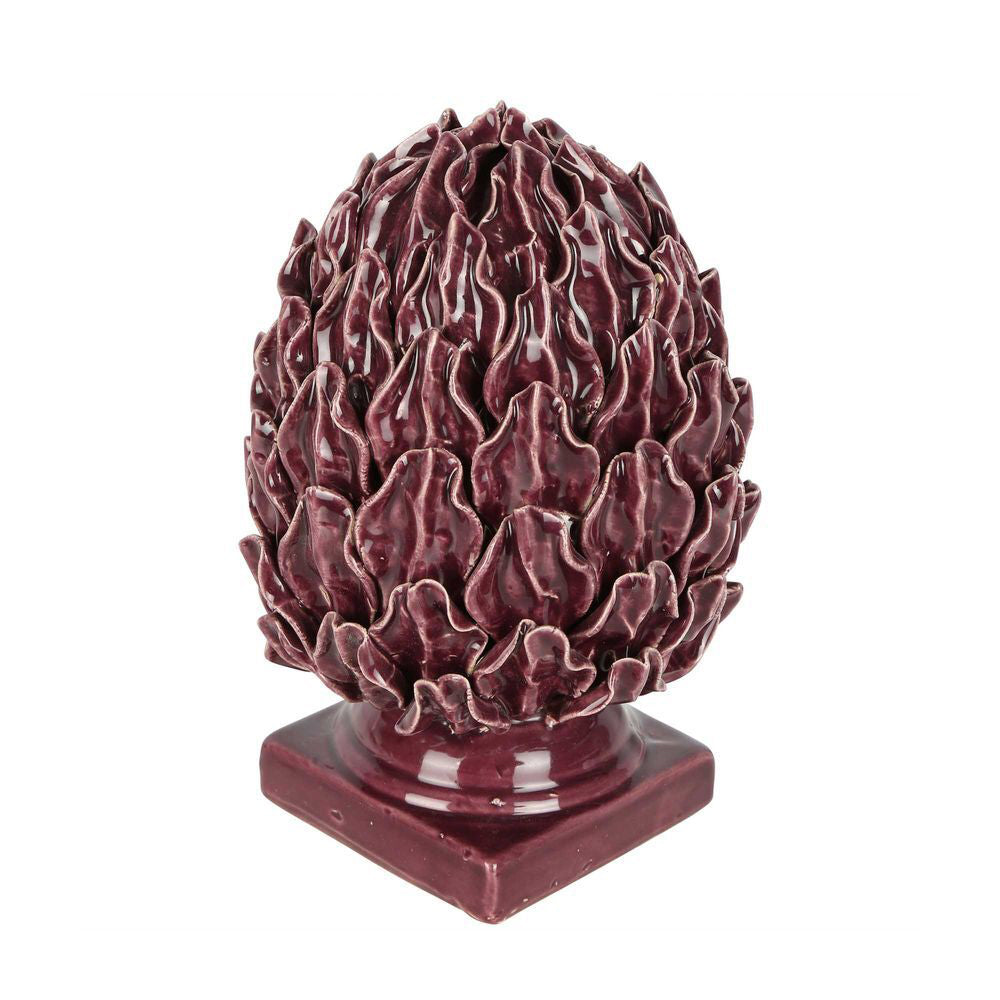 Belle Acorn Finial Mulberry Stoneware Sculpture Home Decor 23cm - Purple