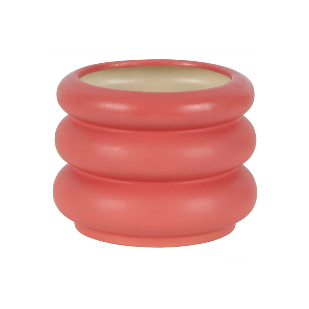 Belle Mia Ceramic Flower Pot/Planter Large 22cm Home Decor - Pink