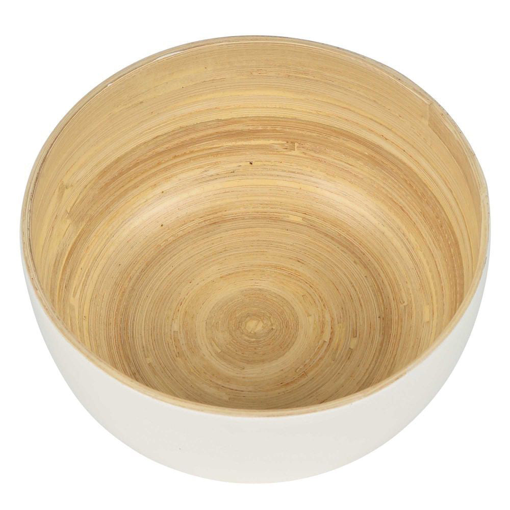 4PK Belle Blana Small Bamboo 15cm Noodle Bowl Round - White