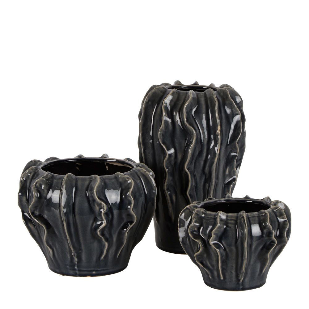 Belle Ursula Flower Pot/Planter Tall 29cm Home Decor - Midnight Blue