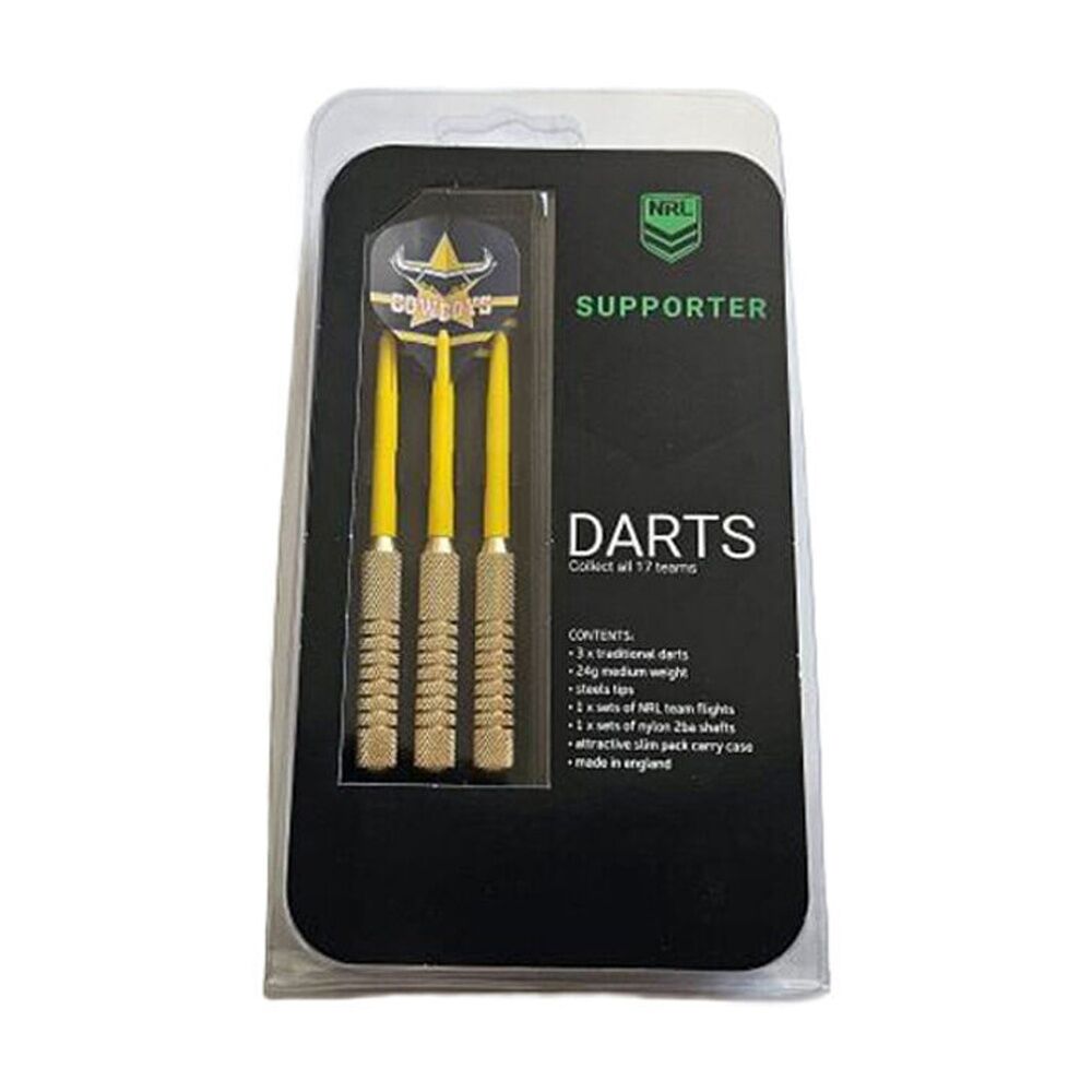 2x 3pc NRL Darts Nth Qld Cowboys Team Design Flights & Shafts Case Included