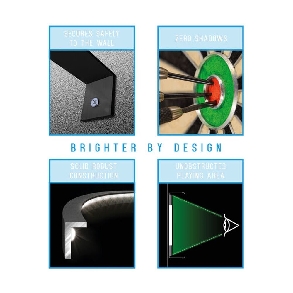 Winmau Plasma Surround Lighting Dartboard Brighter by Design WA4300
