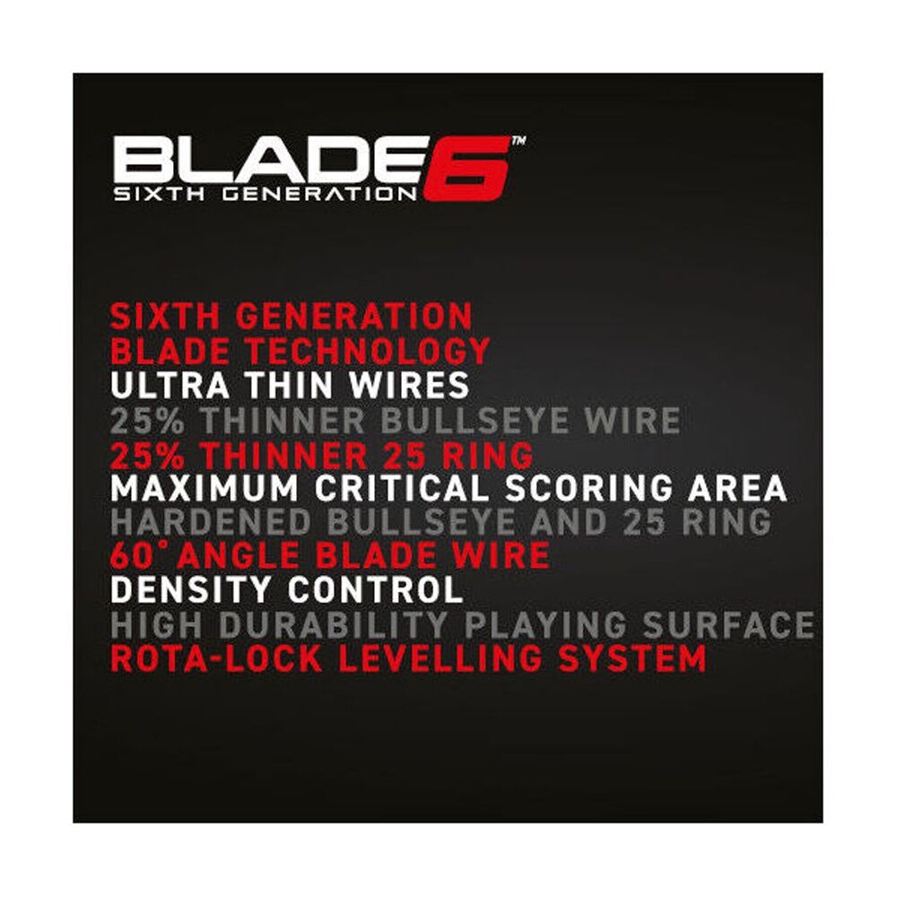 Winmau Blade 6 Ultra Thin 60 Degree Latest Wire Technology Dartboard WB3033