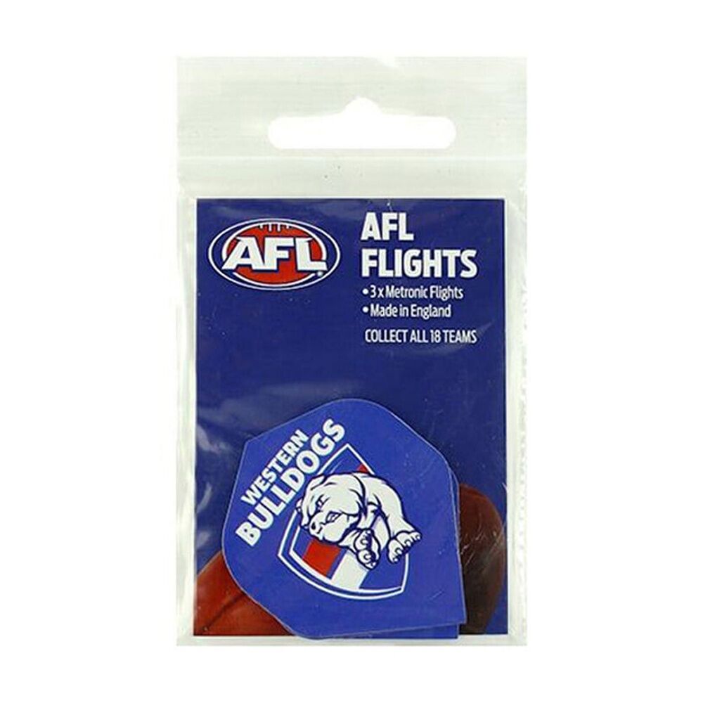 6x 3pc AFL Dart Flights Bulldogs Western Team Design Metronic England Made