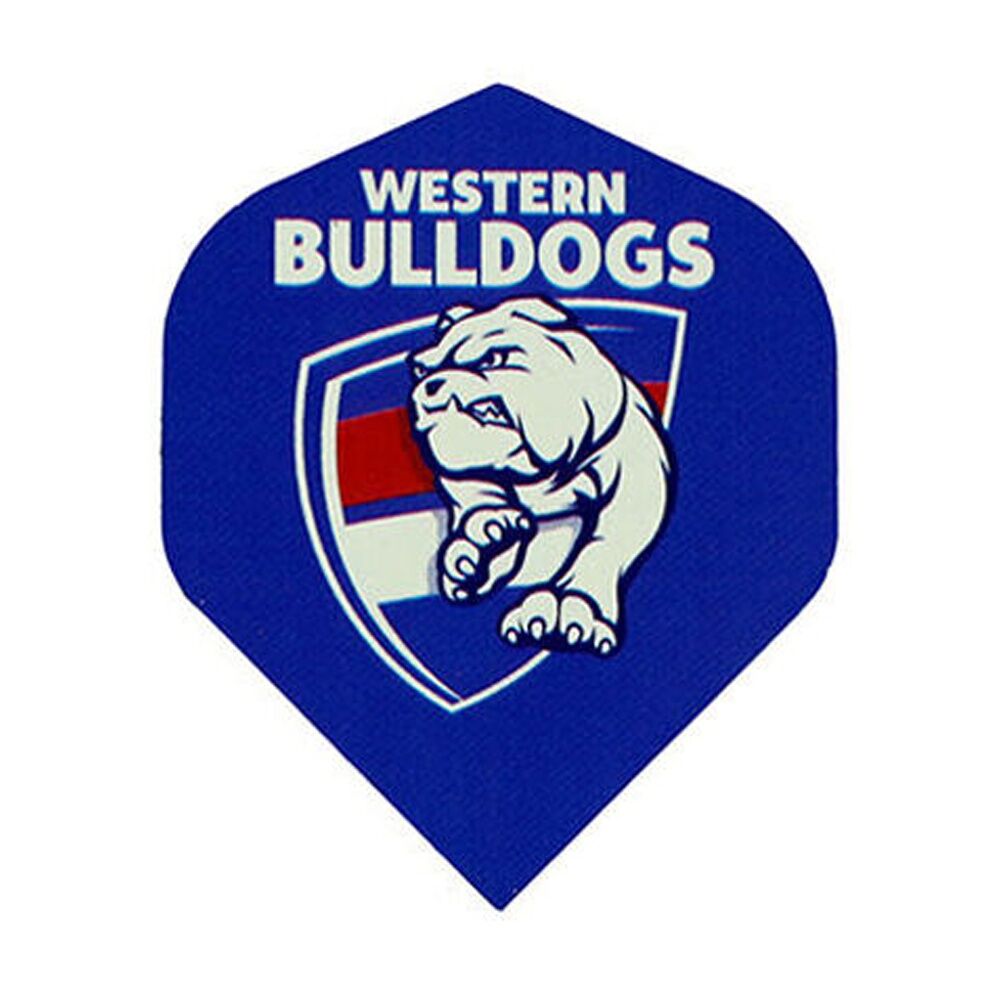 6x 3pc AFL Dart Flights Bulldogs Western Team Design Metronic England Made