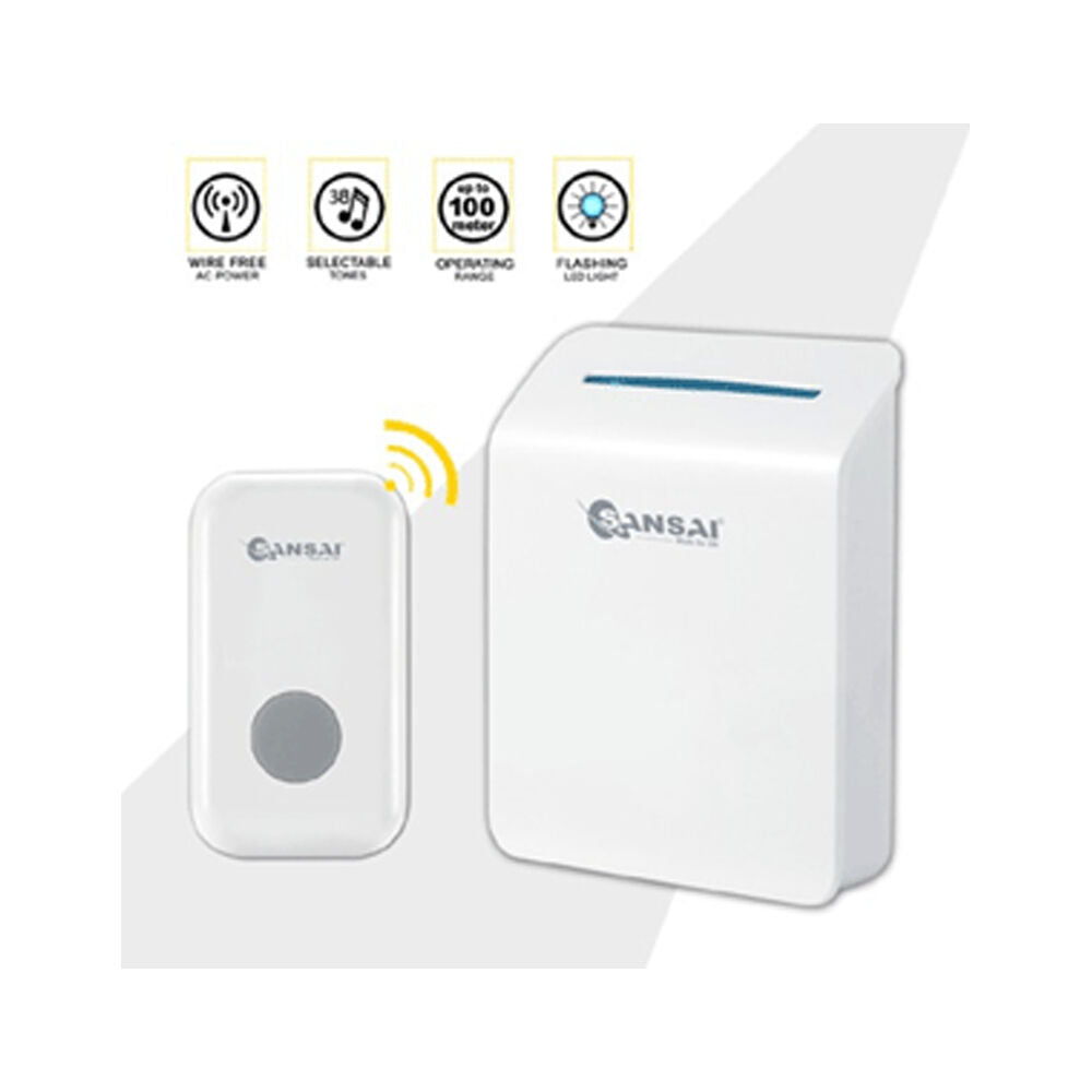 Sansai DB-920B Wireless Digital Door Chime Bell