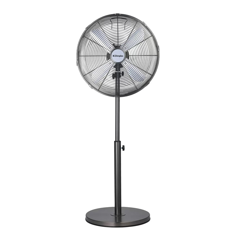 Dimplex High Velocity 40cm Oscillating Pedestal Fan - Gunmetal