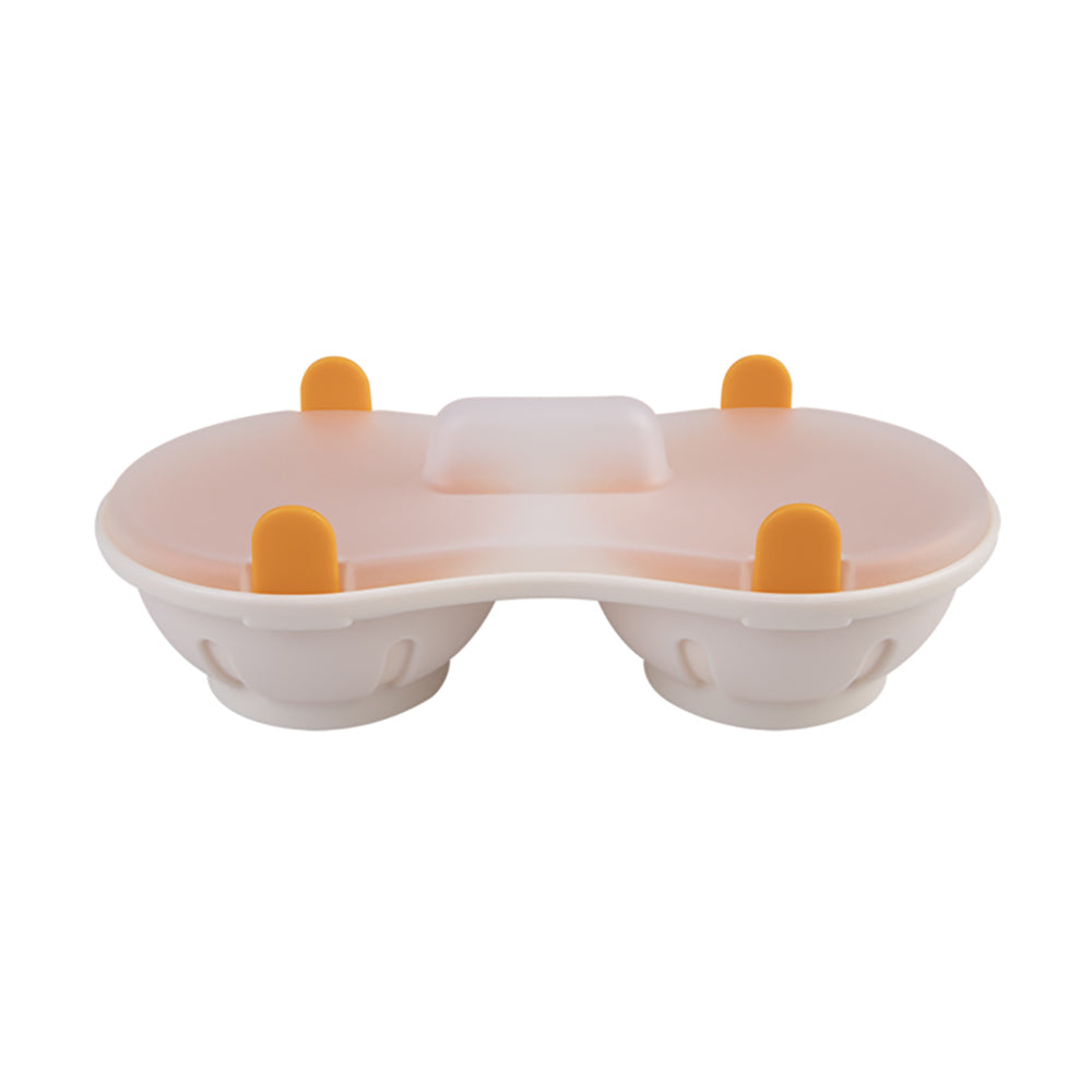 2PK Appetito Microwave Double Egg Poacher Home Kitchen Cooking
