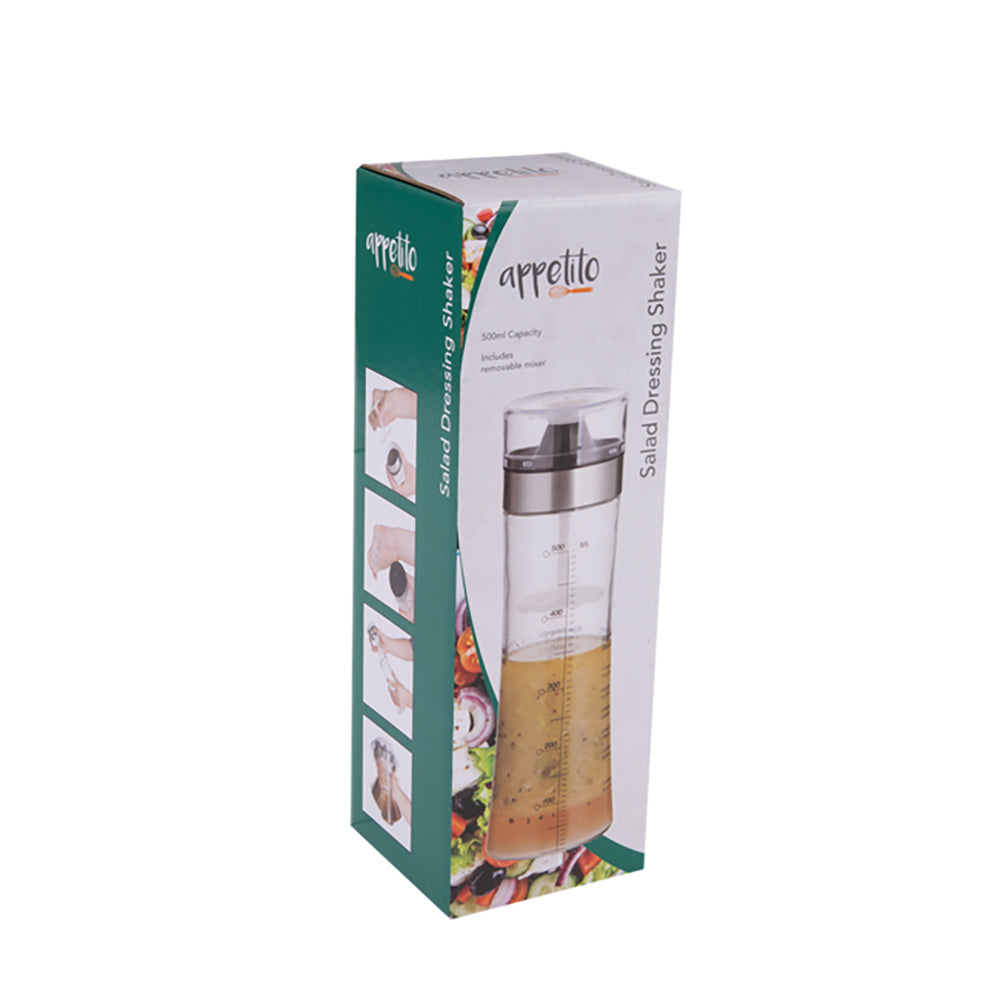 2PK Appetito Salad Dressing Shaker 500Ml Home Kitchen Cooking Tool