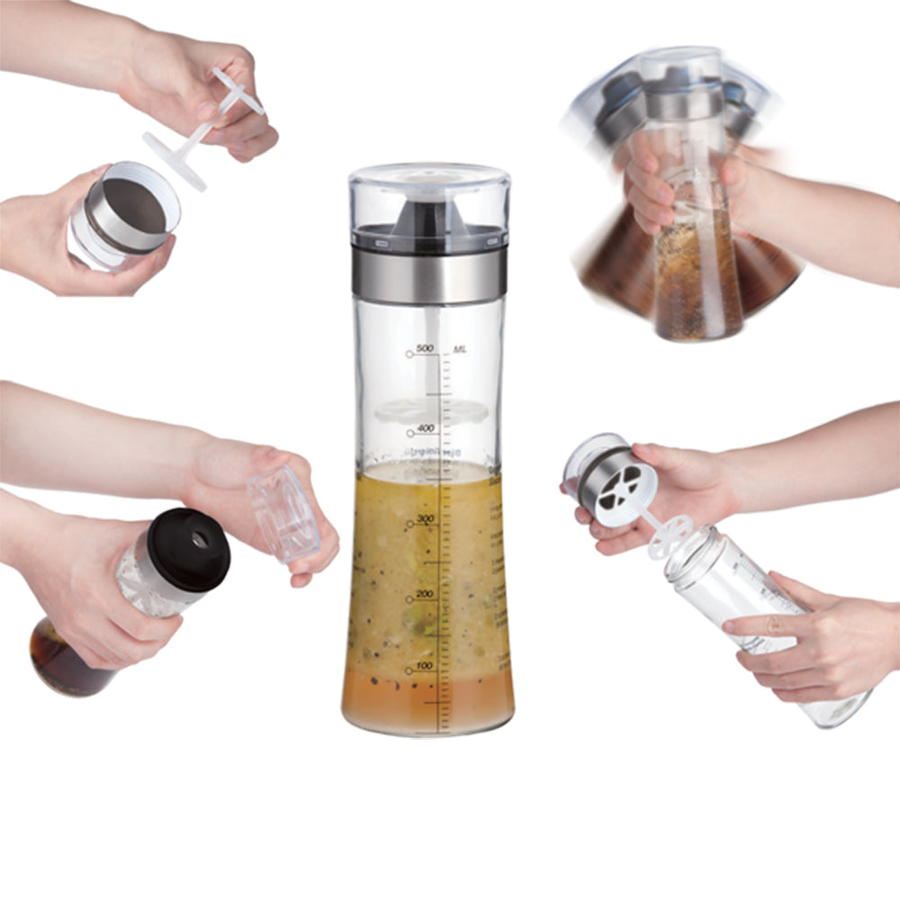 2PK Appetito Salad Dressing Shaker 500Ml Home Kitchen Cooking Tool